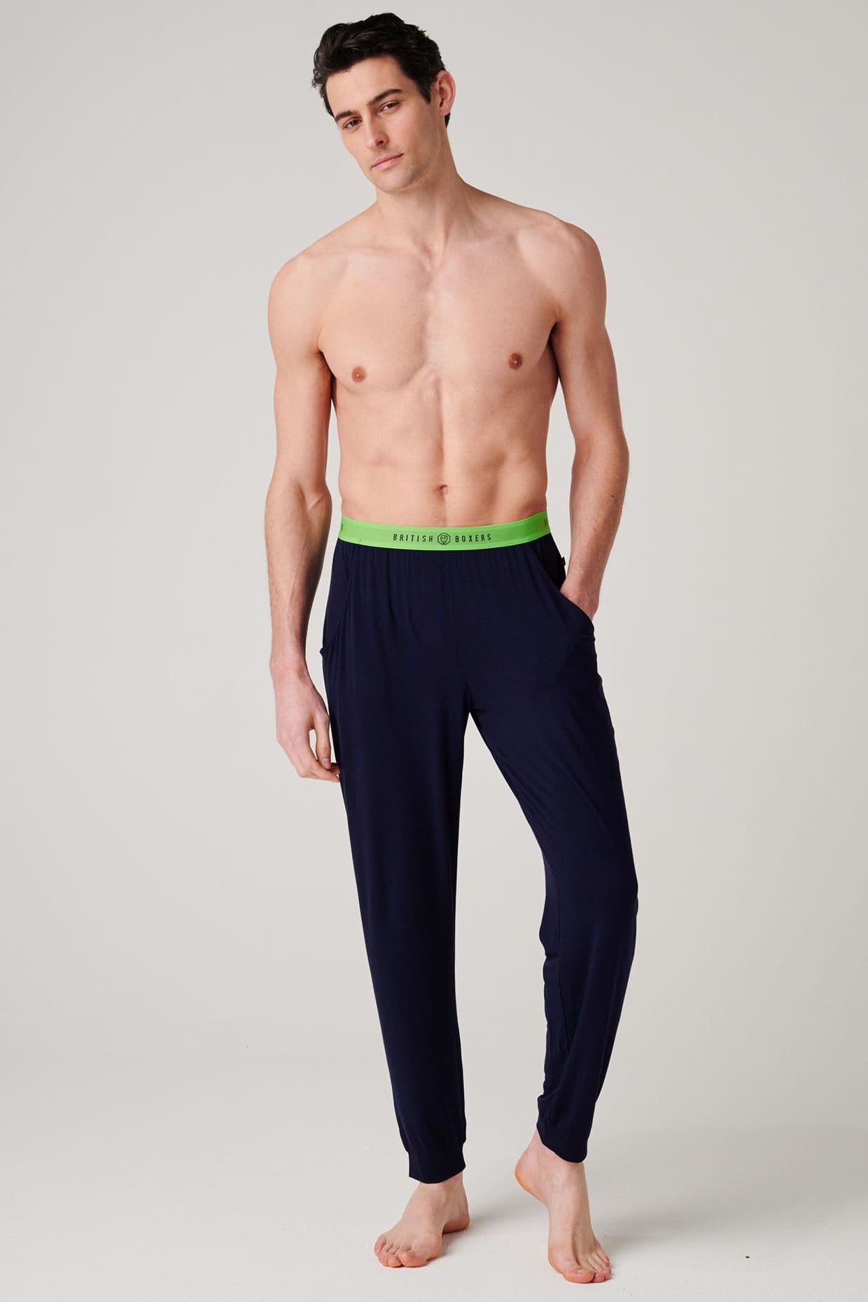British Boxers British Boxers Men's "Electric Lime" Bamboo Pyjama Set - 4