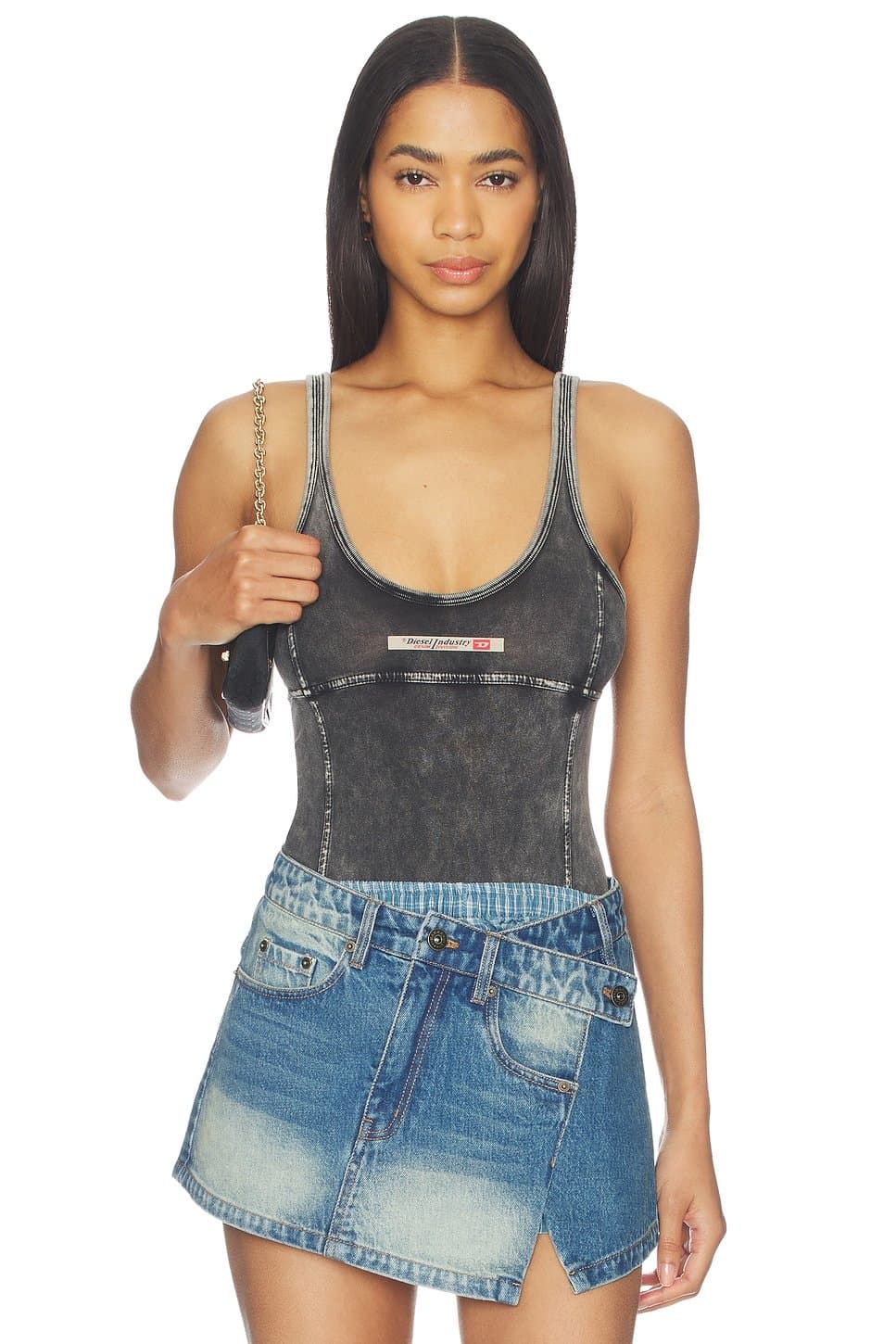 revolve Phoebe Denim Bodysuit