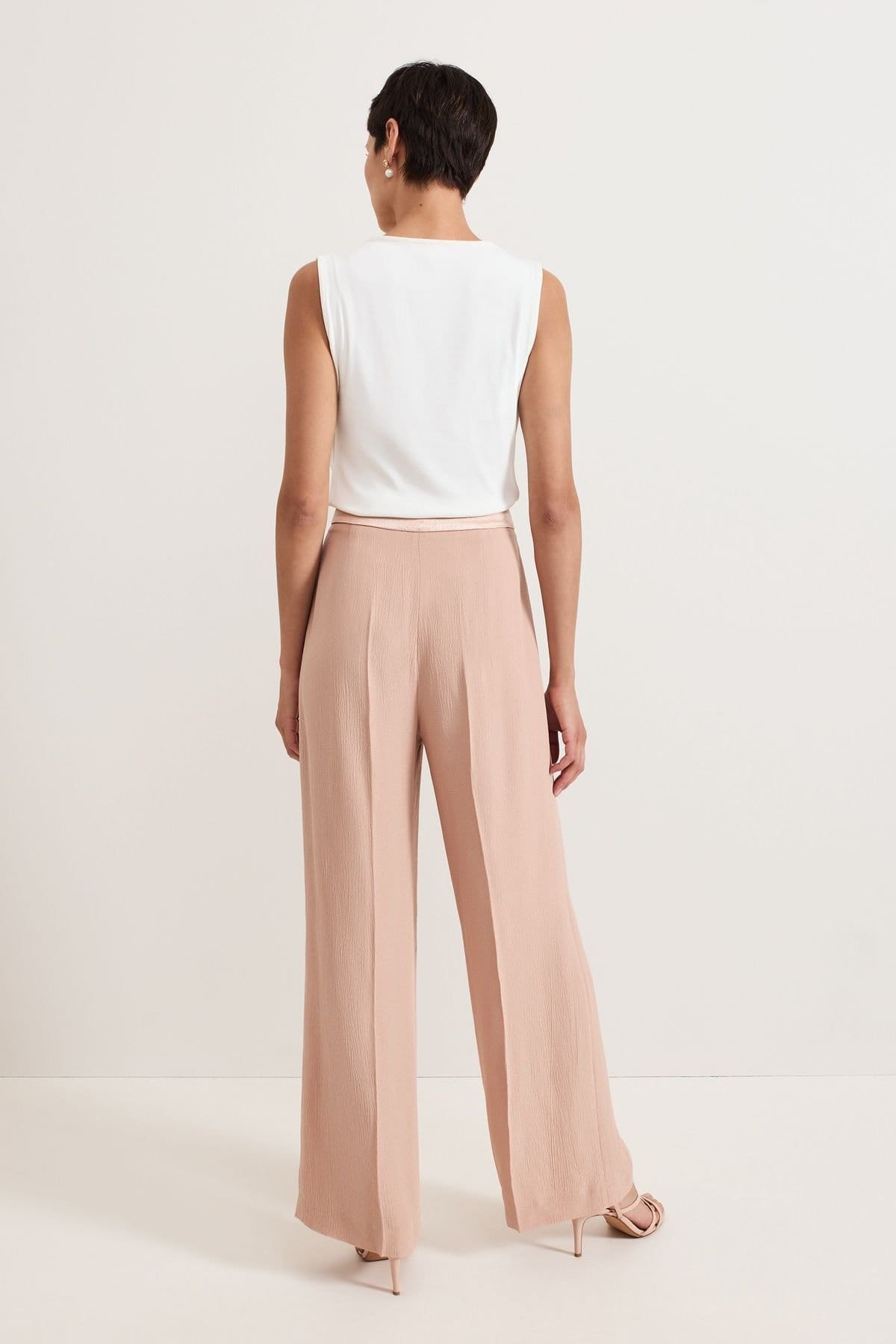 Phase Eight Phase Eight Women's Jorja Straight-Leg Suit Trouser in Dusty Pink - 4