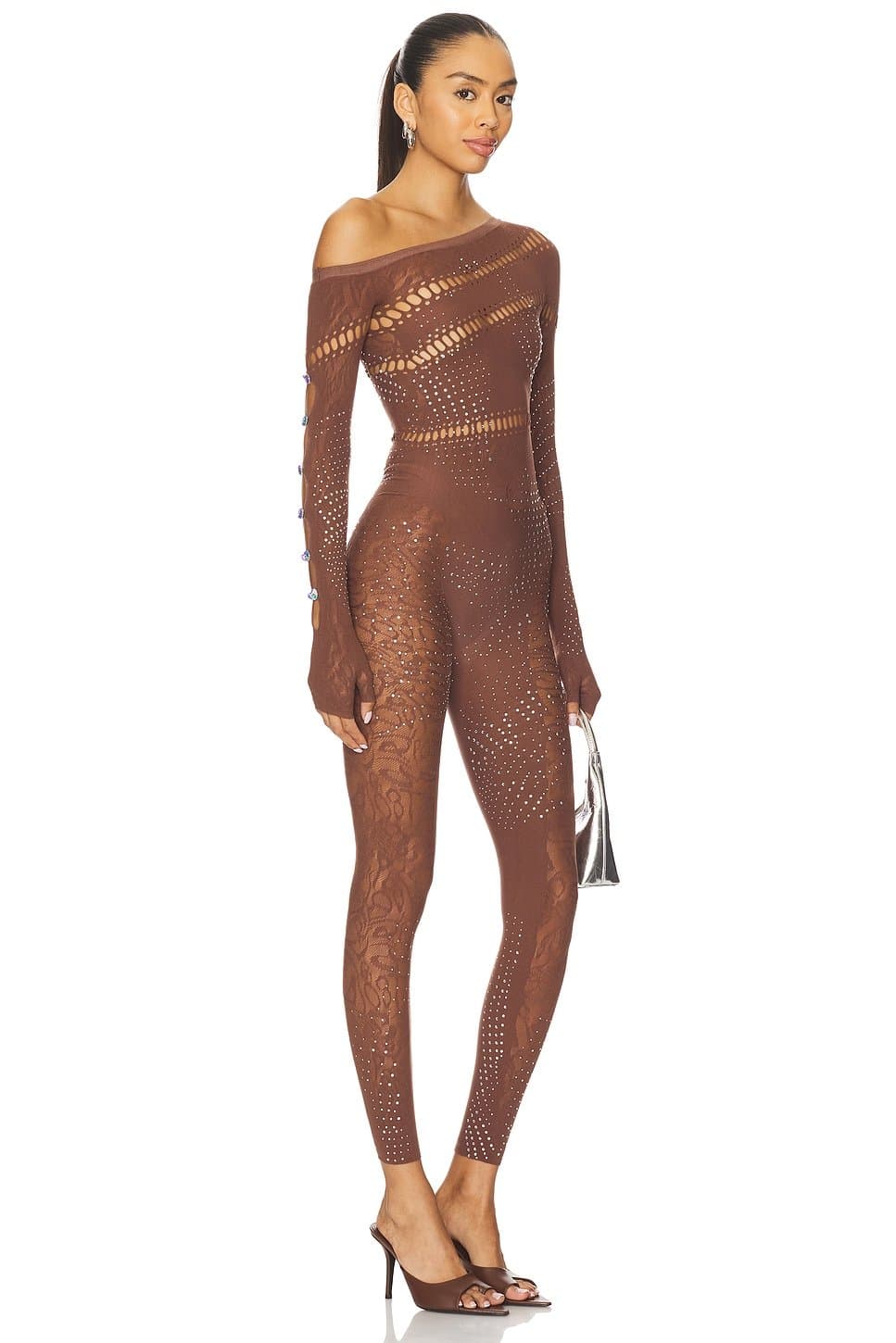 revolve Ivy Long Rhinestone Jumpsuit