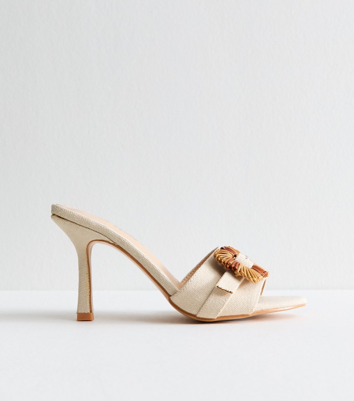 Public Desire Women's Pale Pink Andria Backless Sandals Public Desire New Look - 2