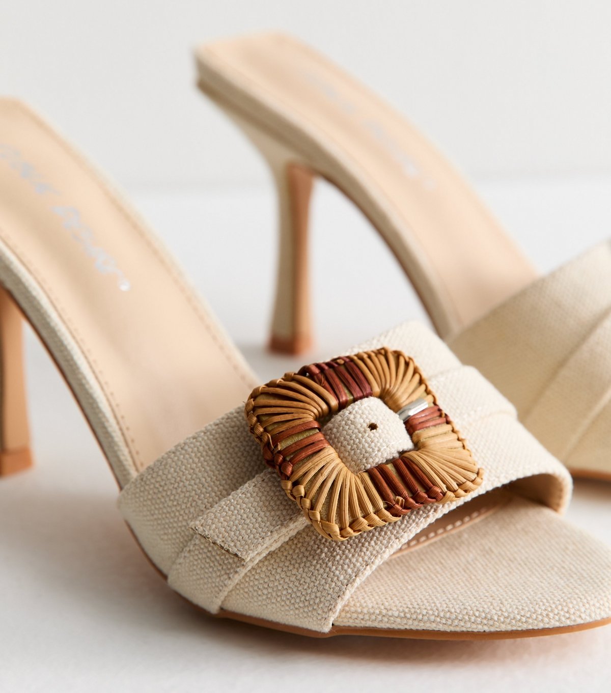 Public Desire Women's Pale Pink Andria Backless Sandals Public Desire New Look - 3