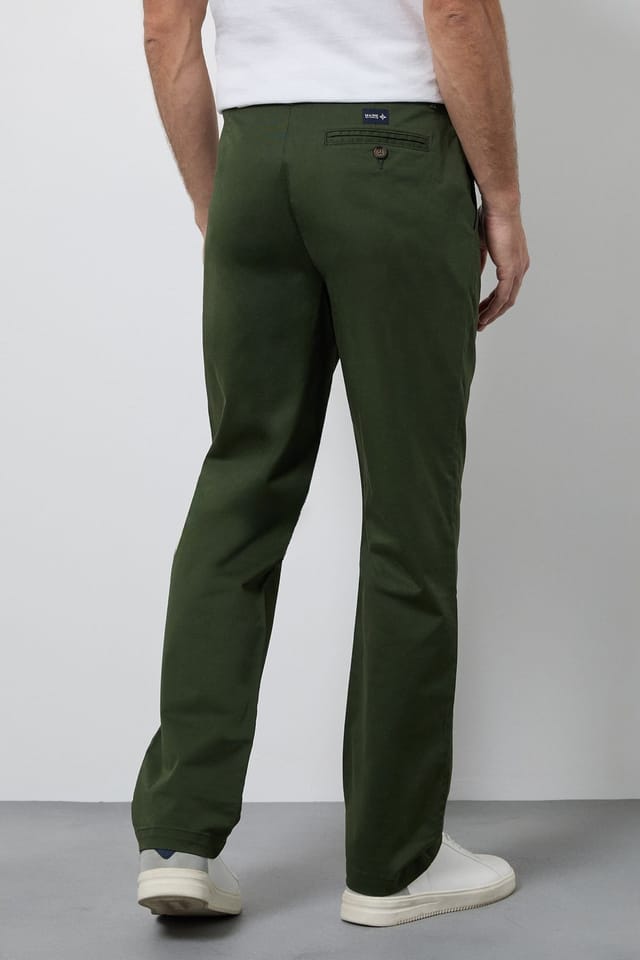 Maine Maine Men's Dark Green Premium Chino Trousers - 3