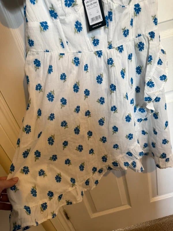 New Look New Look Embroidered Floral Wrap Dress