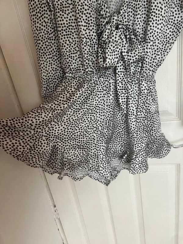 Glamorous White spot playsuit