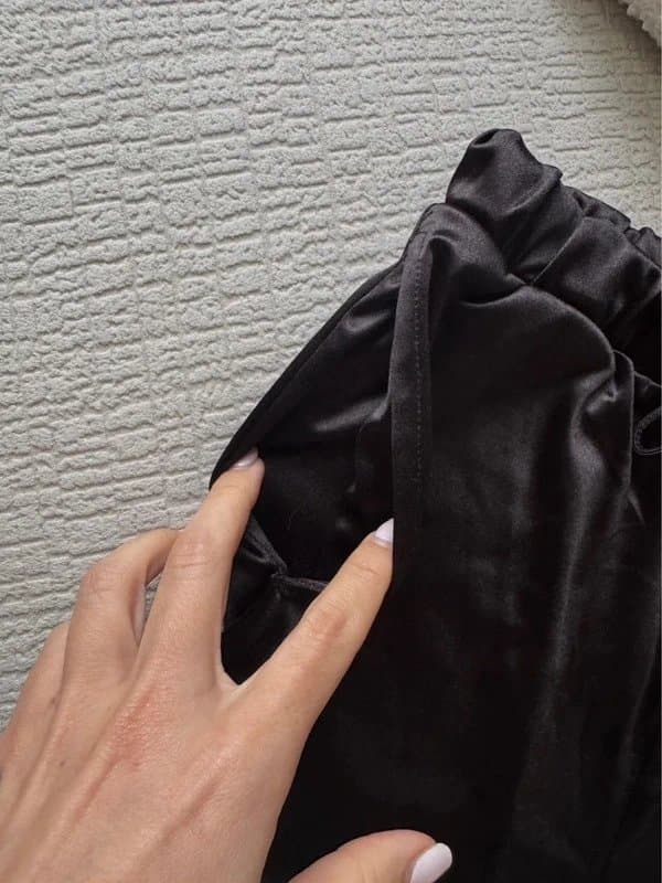 ASOS ASOS Satin Shorts in Triple Black - UK Size 12