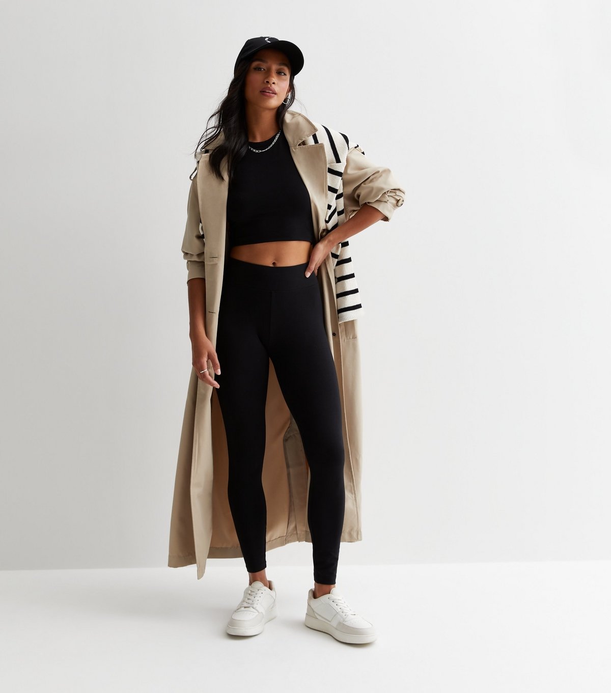 New Look Women's Petite Black High Waist Leggings New Look - 2