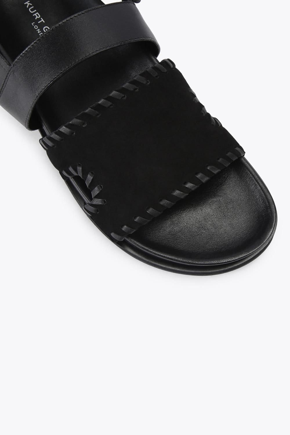 Kurt Geiger London Kurt Geiger London Men's 'Baker Bs Sandal' Leather Suede Sandals in Black - 4