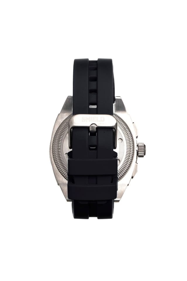 Shield Shield Men's Sonar Chronograph Strap Watch with Date in Silver - 2