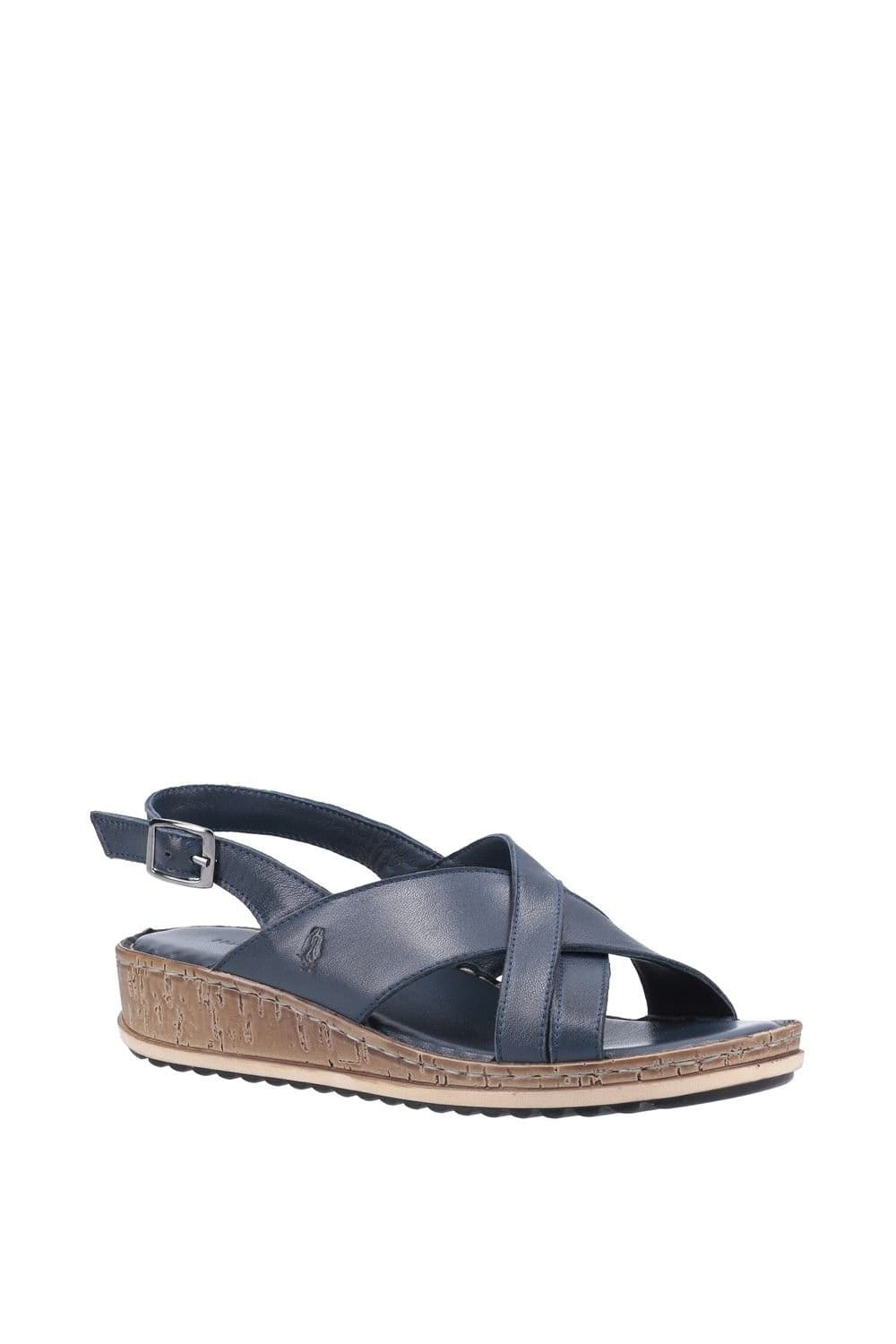Hush Puppies Hush Puppies Women's Elena' Cross Over Wedge Sandal in Navy - 1