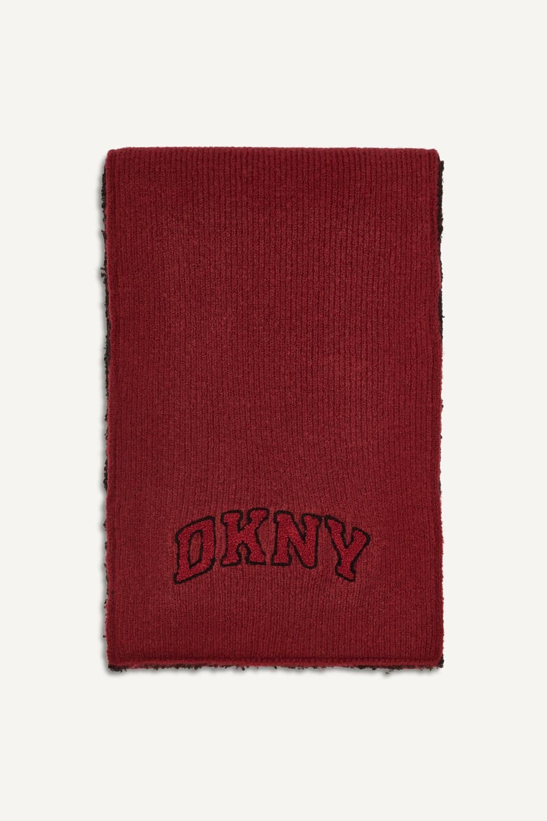 DKNY DKNY Merlot Varsity Knit Logo Scarf