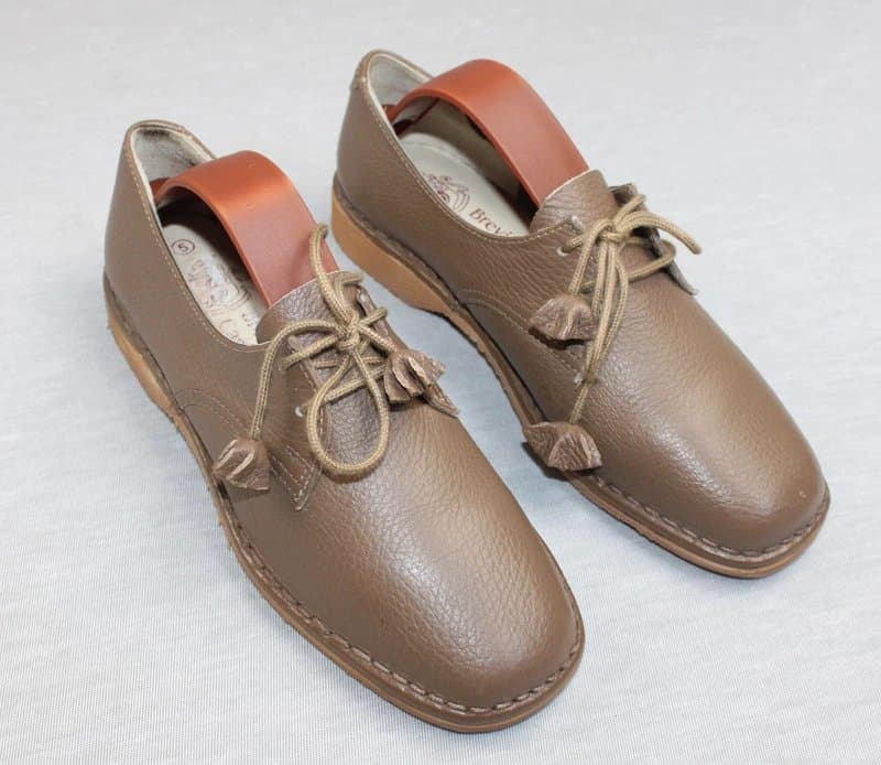 brevitt Brevitt Casuals Leather Lace Up Shoes Women UK 5 Brown Flat Made England VGC
