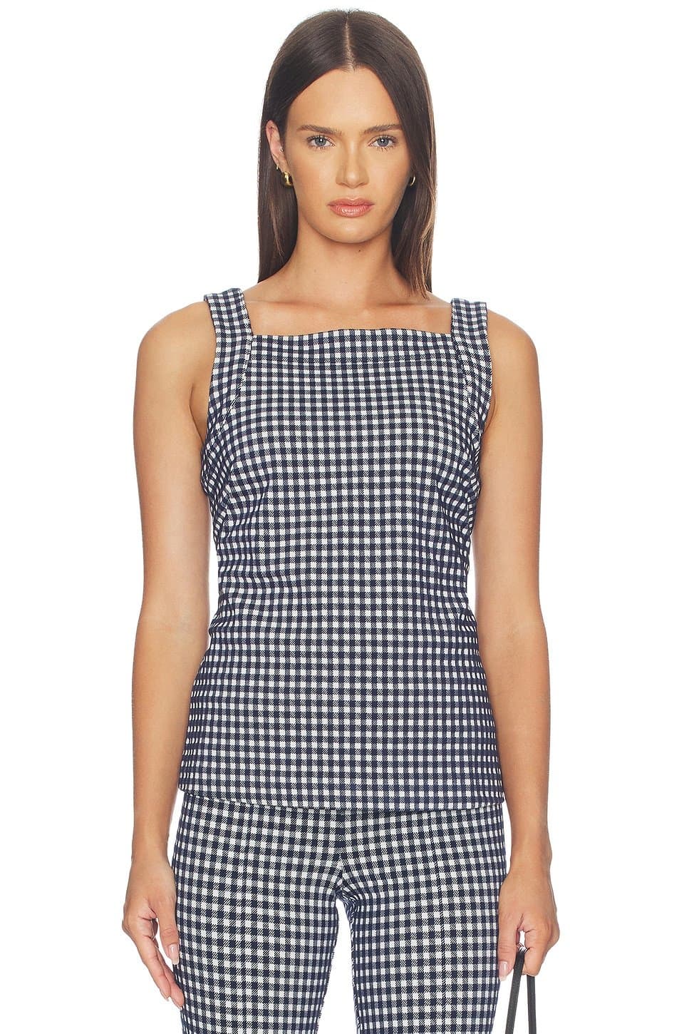 revolve Ponte High Neck Tank Top