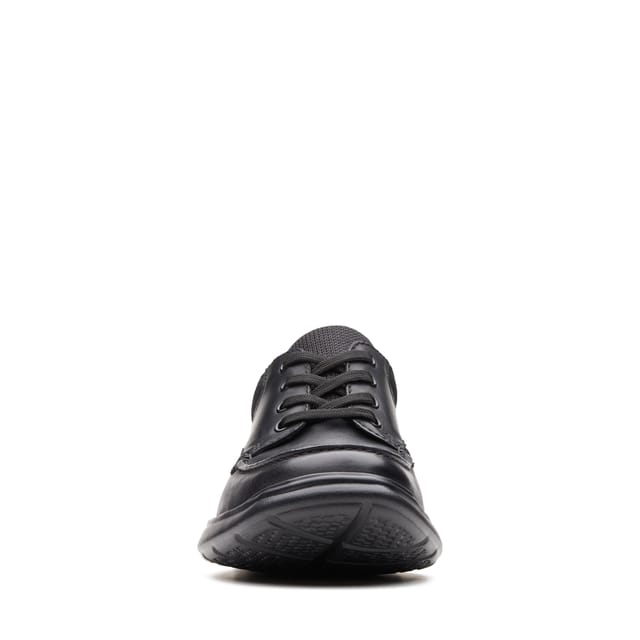 Clarks Clarks Men's Cotrell Edge Black Smooth Leather Derby Shoes, Lace Up - 3