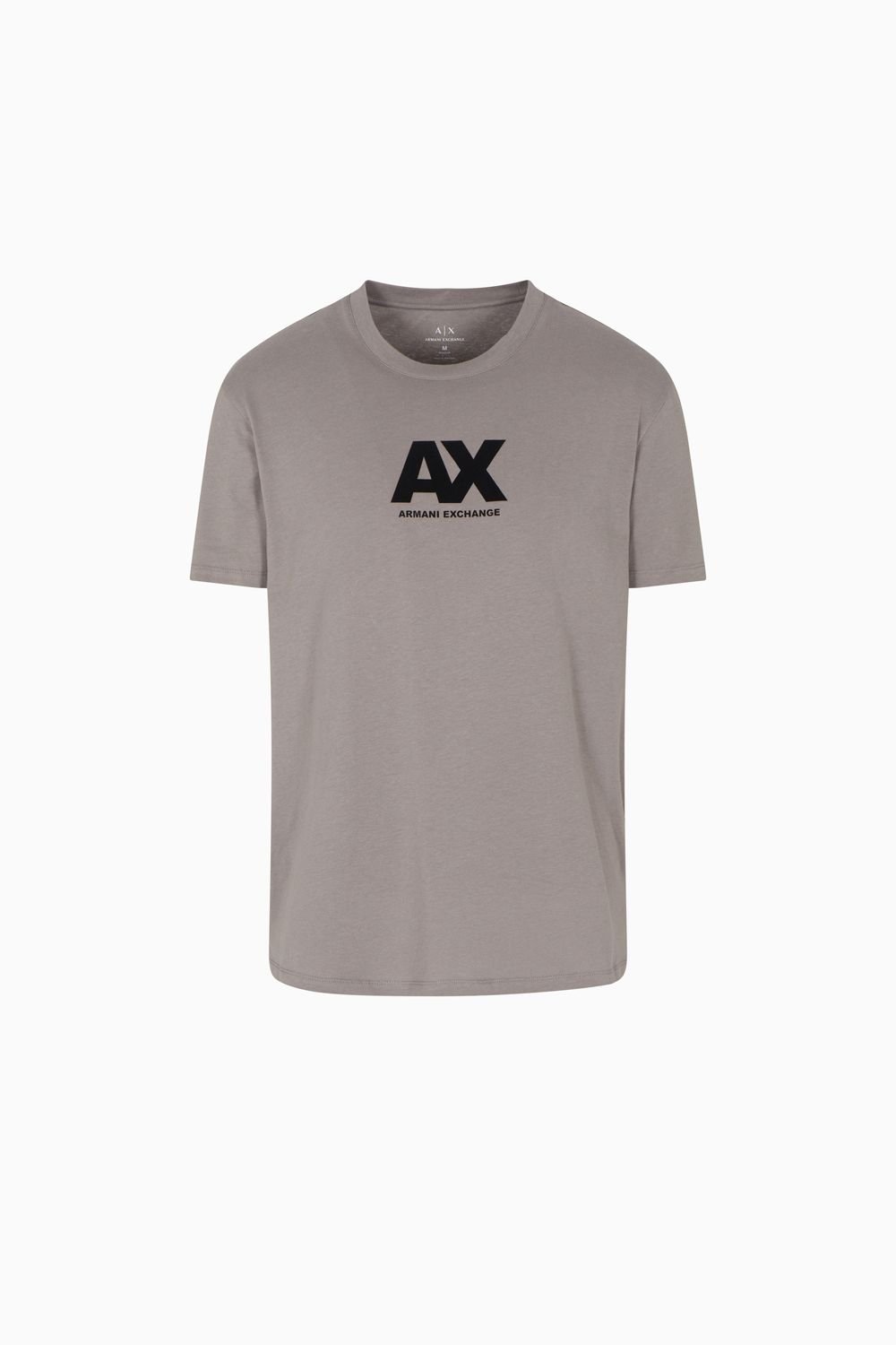 Armani Exchange Armani Exchange Men's Flock Logo T-Shirt Taupe - 2