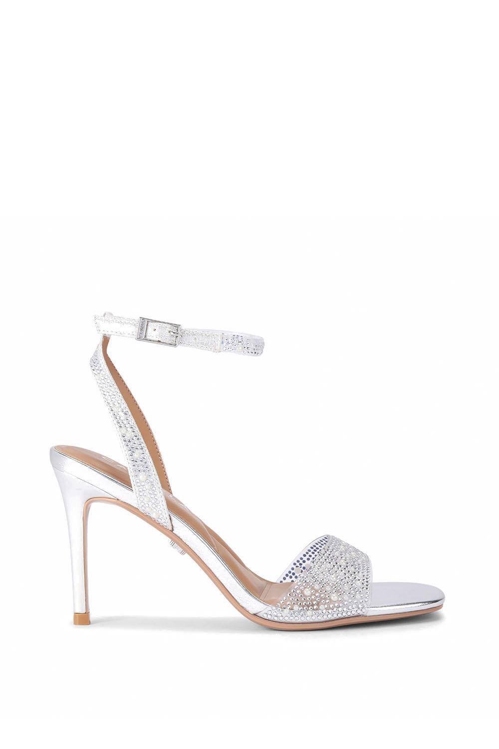 Carvela Carvela Women's 'Positano Vinyl Sandal' Heels in Silver - 2