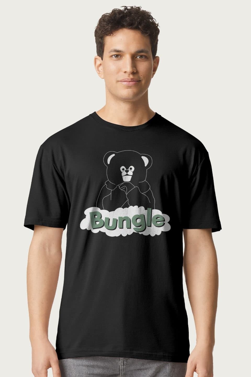 Rainbow Rainbow Men's 1972 Bungle The Bear T-Shirt in Black