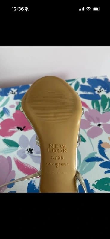 New Look New look gold sandal size 5