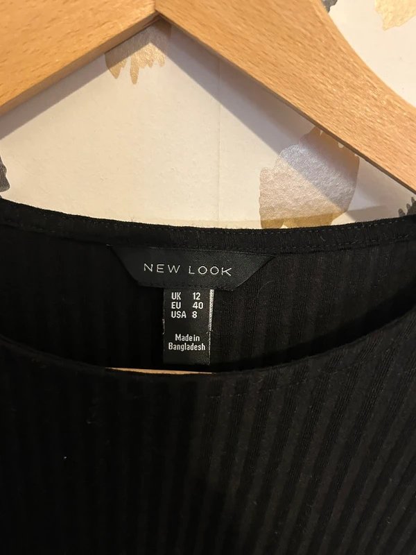 New Look New Look black long sleeve bodysuit - 1