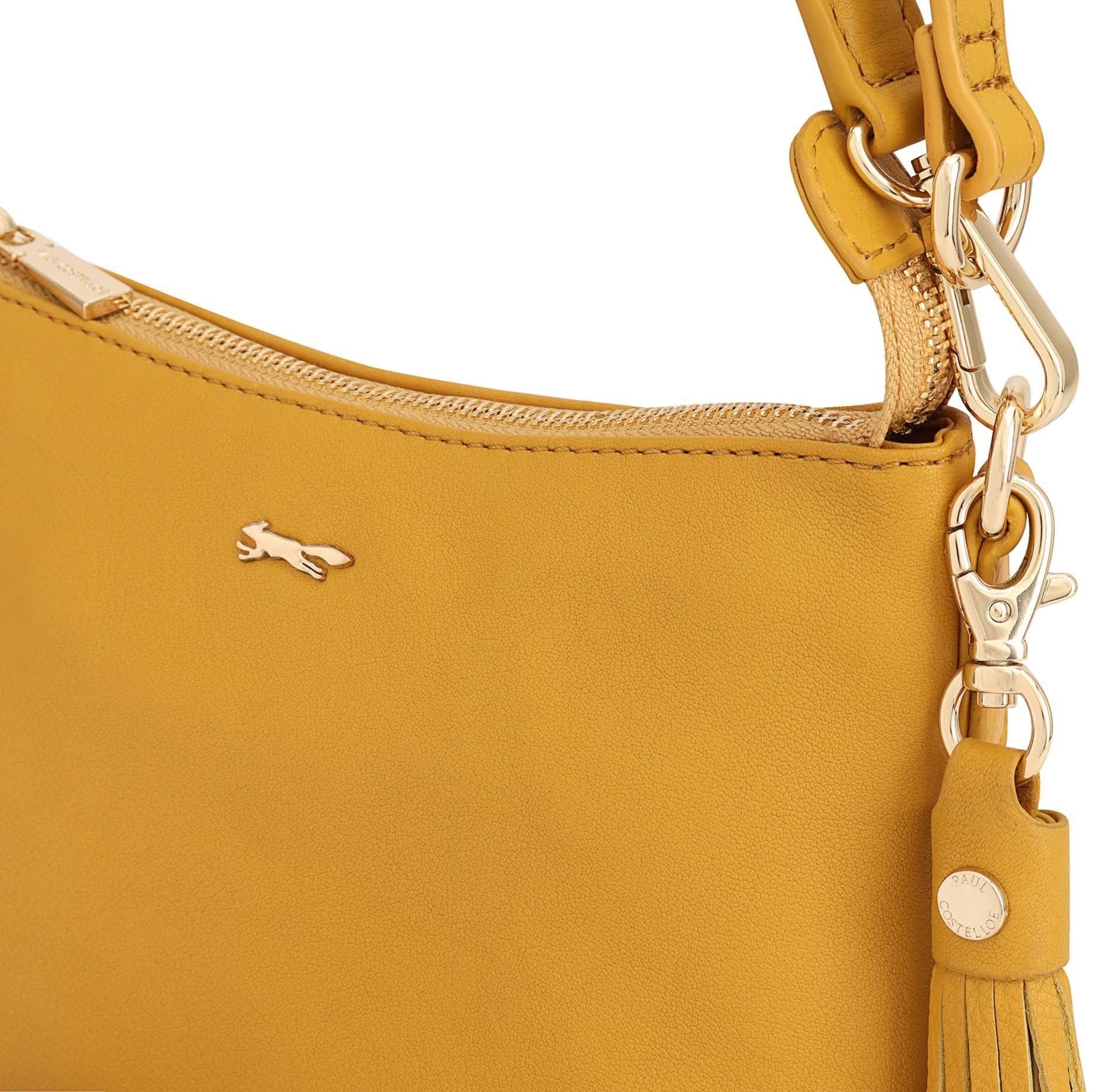 Paul Costelloe Paul Costelloe Women's Mestolo Leather Day Bag in Gold - 4