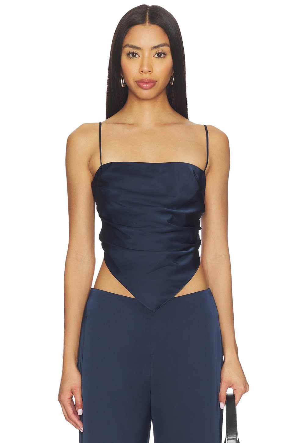 revolve Revolve Ink Silky Satin Bandeau Top