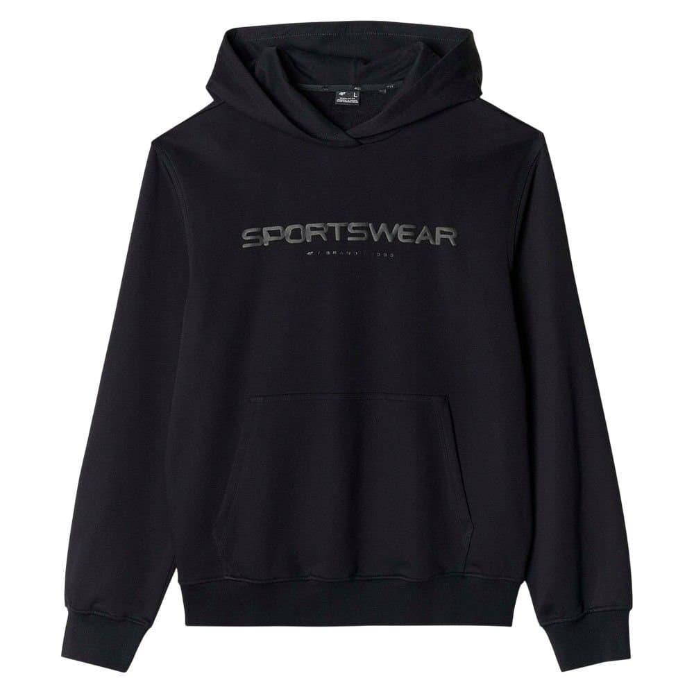 4F 4F Men's M1259 Hoodie in Black