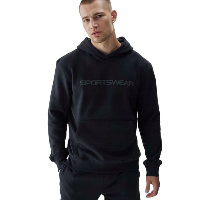 4F 4F Men's M1259 Hoodie in Black - 3