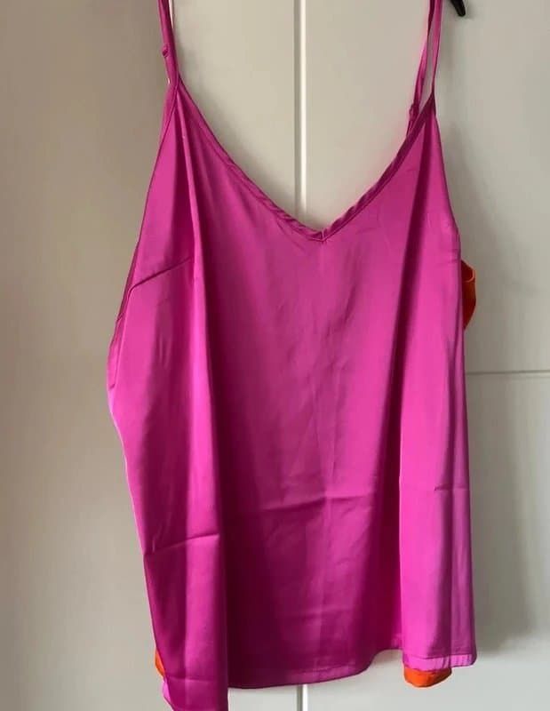 Next Never Fully Dressed pink and orange cami Large