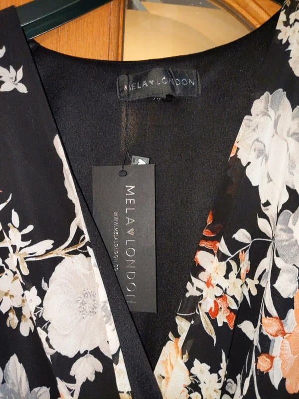 Mela London Flower midi dress with split
