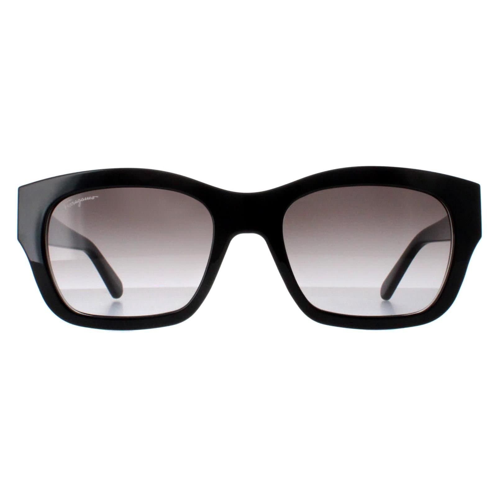 Salvatore Ferragamo Salvatore Ferragamo Women's Rectangle Black Grey Gradient SF1012S