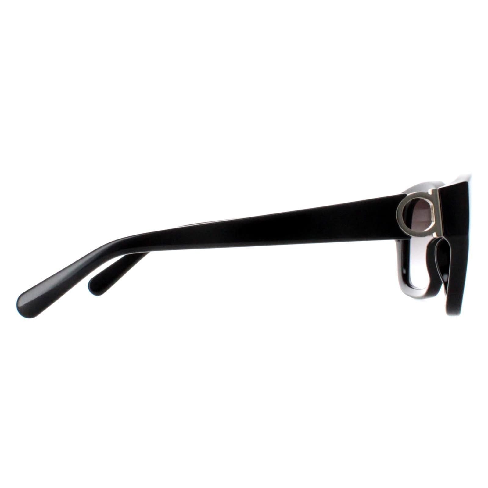 Salvatore Ferragamo Salvatore Ferragamo Women's Rectangle Black Grey Gradient SF1012S - 4