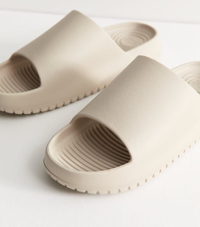 jack & jones Men's Stone Ripple Mould Sliders Jack & Jones New Look - 3