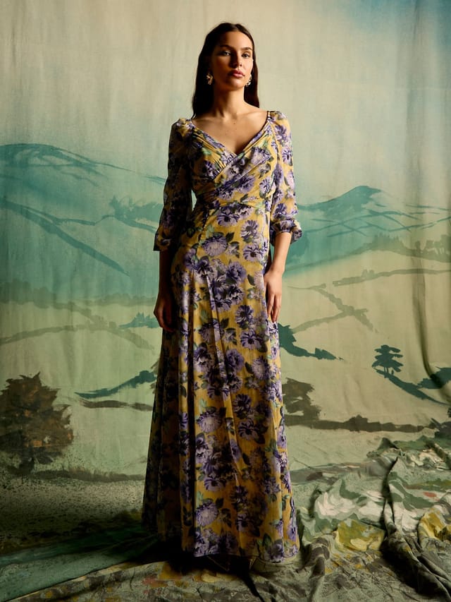 GWD by GEORGE W. DAVIES GWD by GEORGE W. DAVIES Women's GWD Neave Floral Printed Maxi Dress - 3