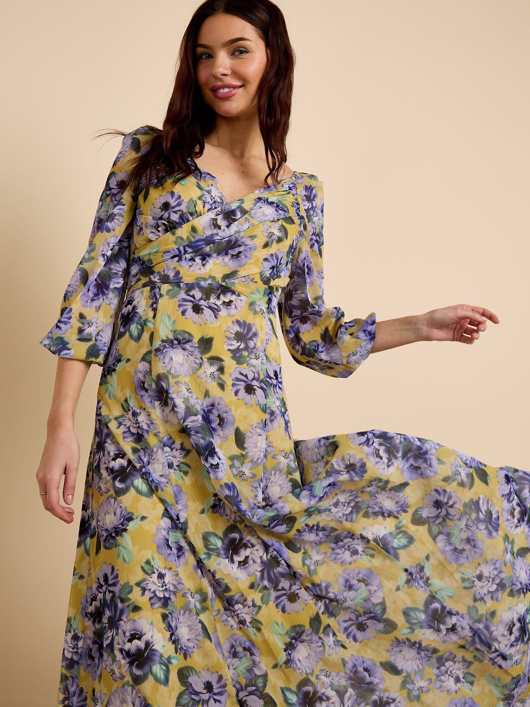 GWD by GEORGE W. DAVIES GWD by GEORGE W. DAVIES Women's GWD Neave Floral Printed Maxi Dress - 4