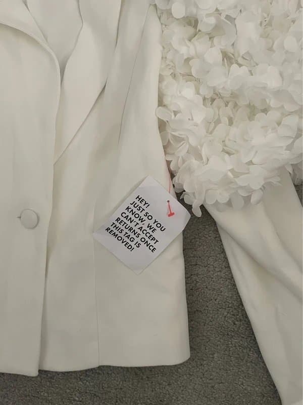 ASOS ASOS luxe floral puff balloon sleeve blazer jacket size 10
