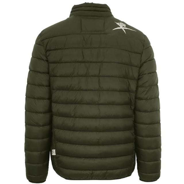 Plein Sport Plein Sport Men's Patch Logo Thin Padded Green Jacket - 2