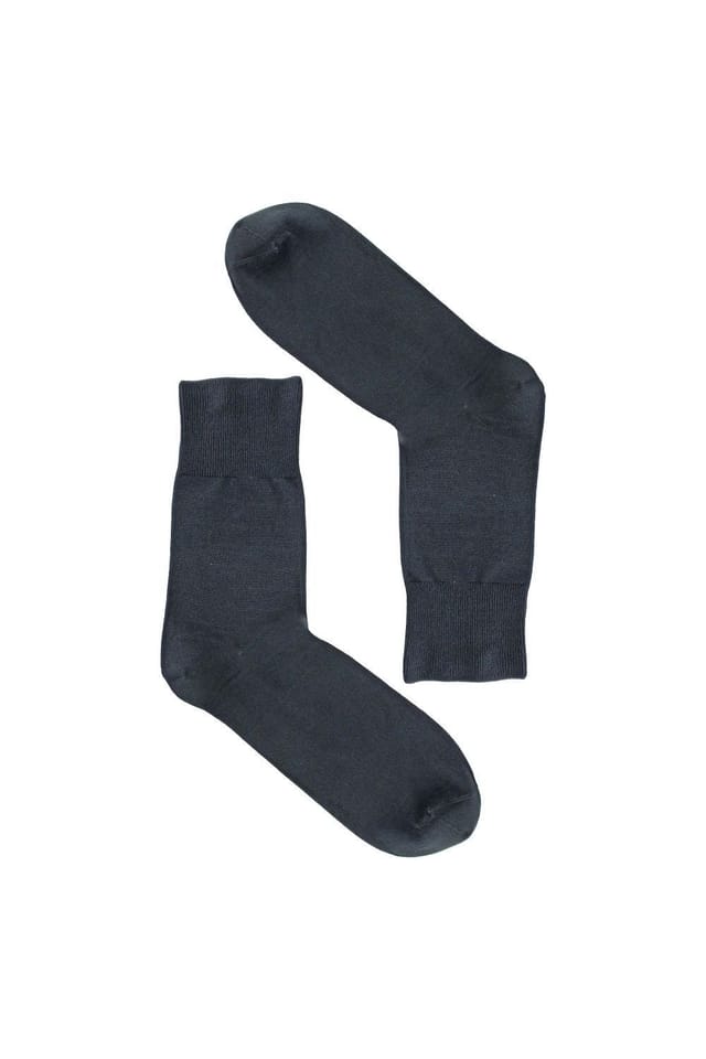 Steven Steven Men's Bamboo Sensory Socks - Soft Seamless Design for All Day Comfort Socks in Grey - 3