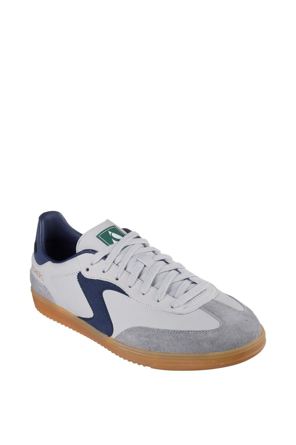 Skechers Skechers Men's Grey Duraleather Trainer