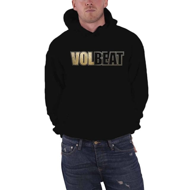 Volbeat Volbeat Men's Bleeding Crown Skull Hoodie in Black - 2