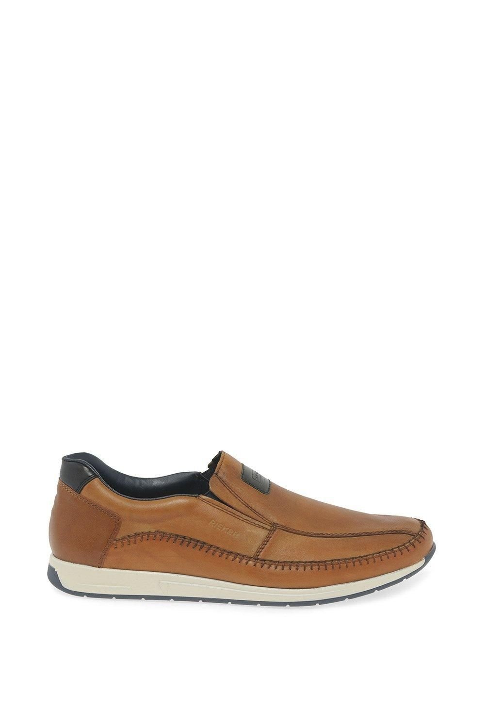 Rieker Rieker Men's 'Tempo' Slip On Shoes in Tan - 4