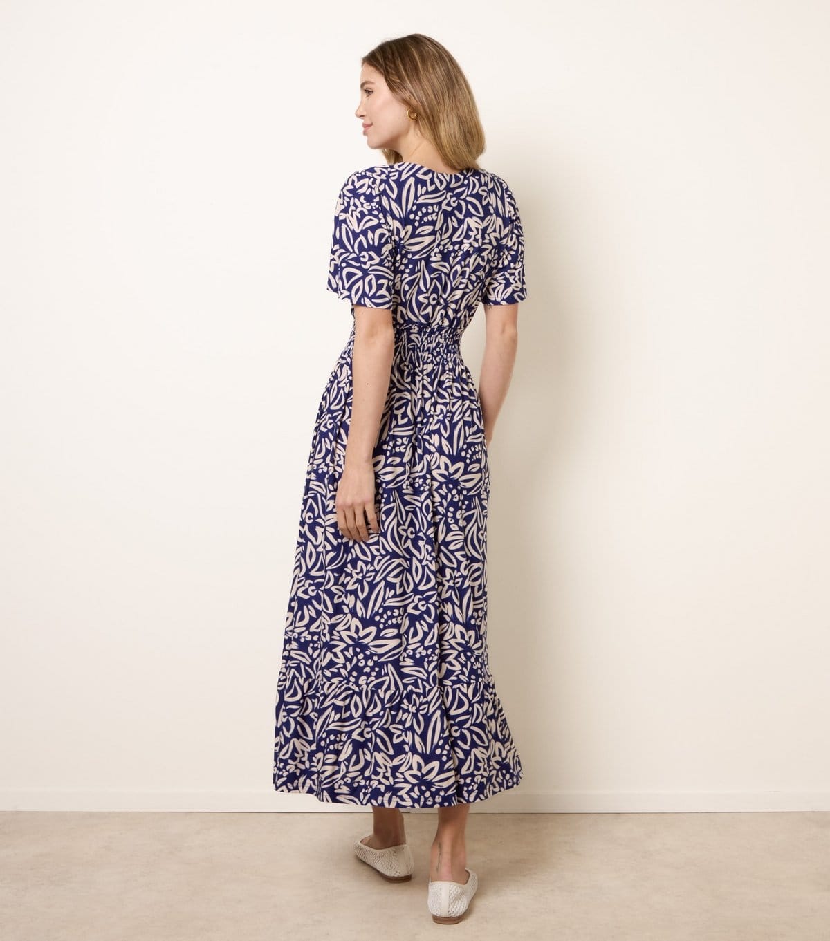 Blue Vanilla Women's Blue Wrap Front Midi Dress Blue Vanilla New Look - 4