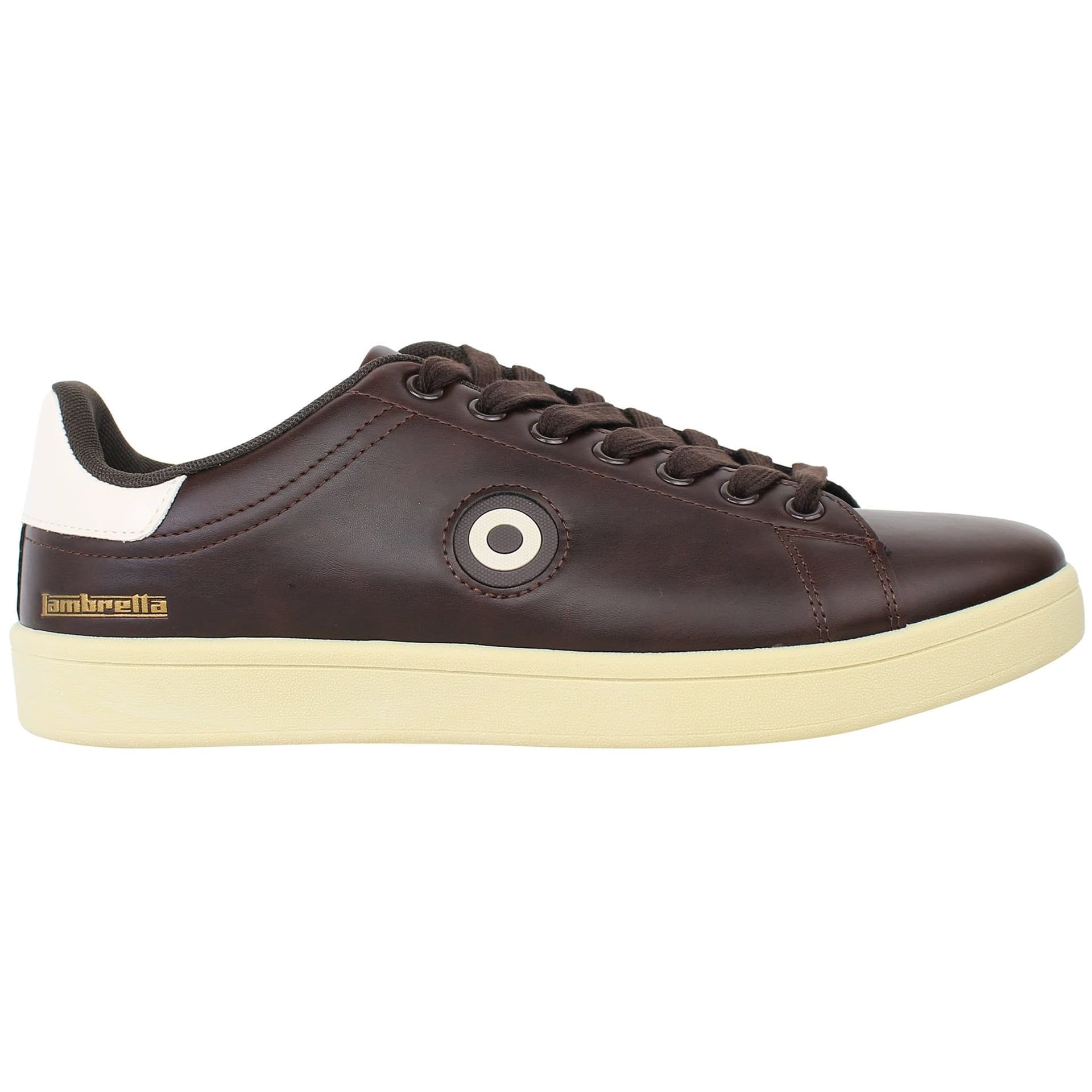Lambretta Lambretta Men's Pinball 2 Dark Brown Trainers