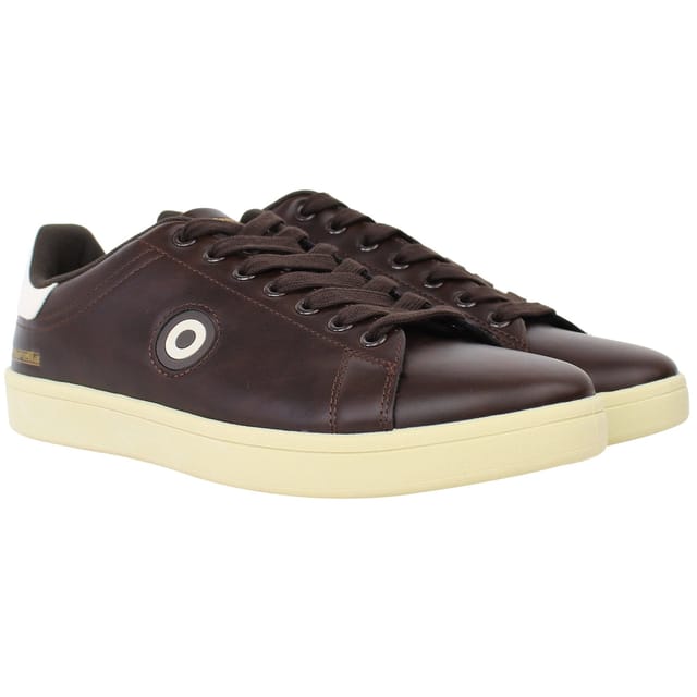 Lambretta Lambretta Men's Pinball 2 Dark Brown Trainers - 2