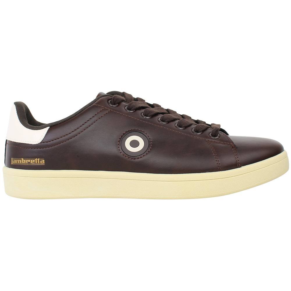 Lambretta Lambretta Men's Pinball 2 Dark Brown Trainers - 3