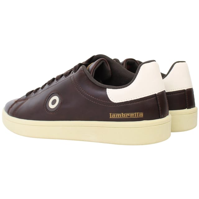Lambretta Lambretta Men's Pinball 2 Dark Brown Trainers - 3