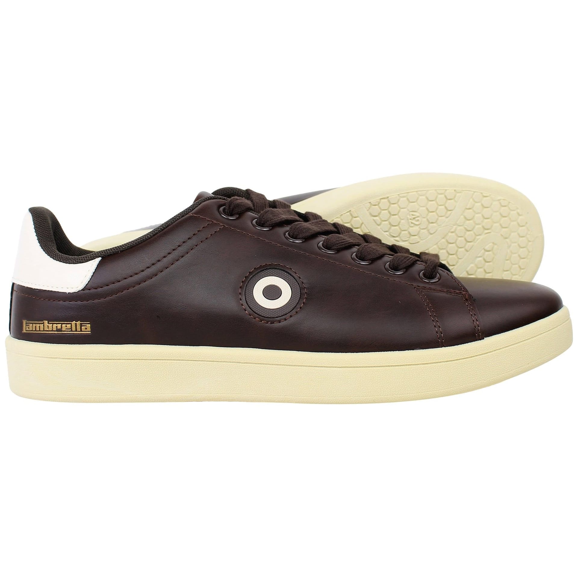 Lambretta Lambretta Men's Pinball 2 Dark Brown Trainers - 4