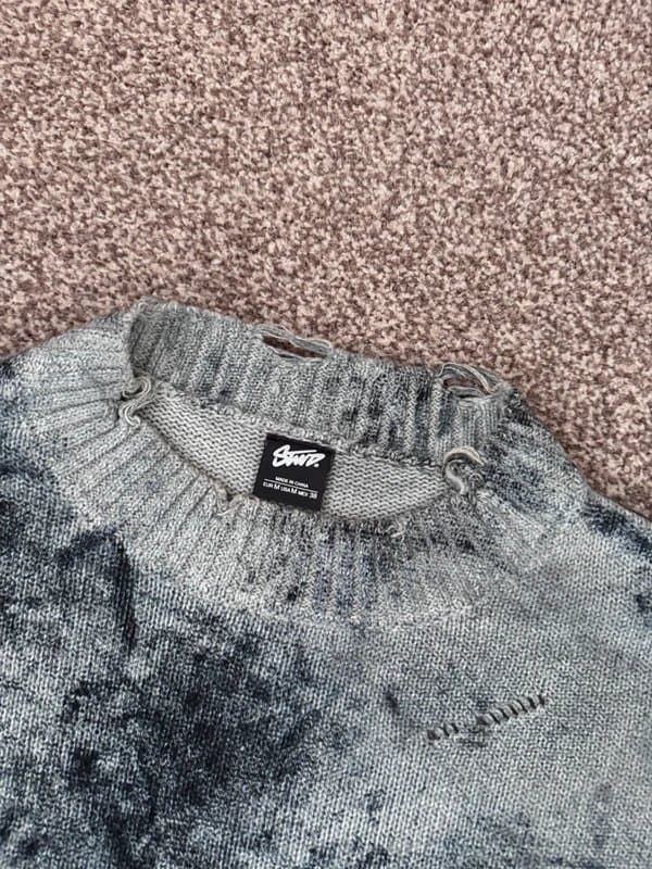 Bershka Bershka Knitted Jumper - Grey/Black - M
