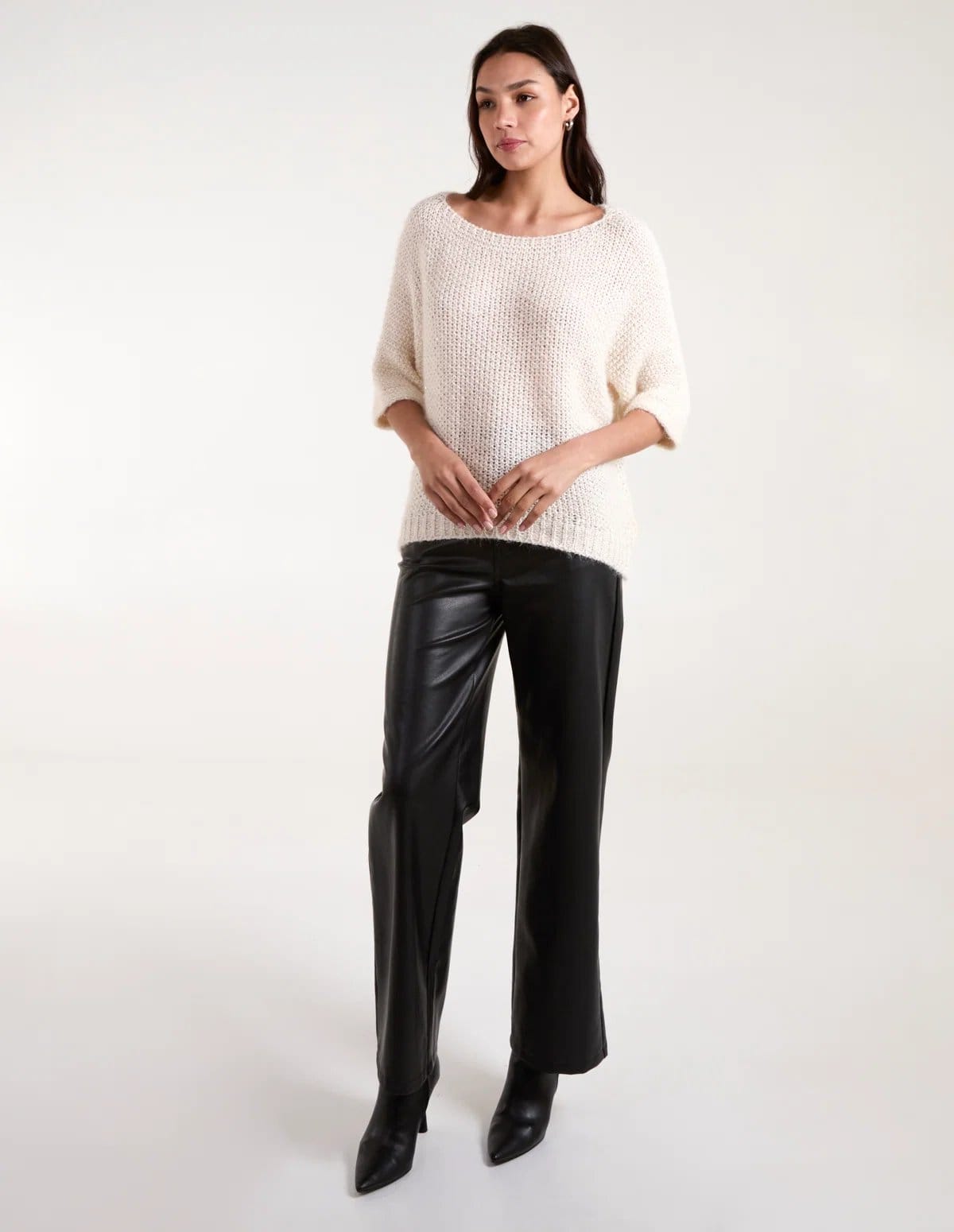 Blue Vanilla Fluffy Textured Knit Jumper - 4