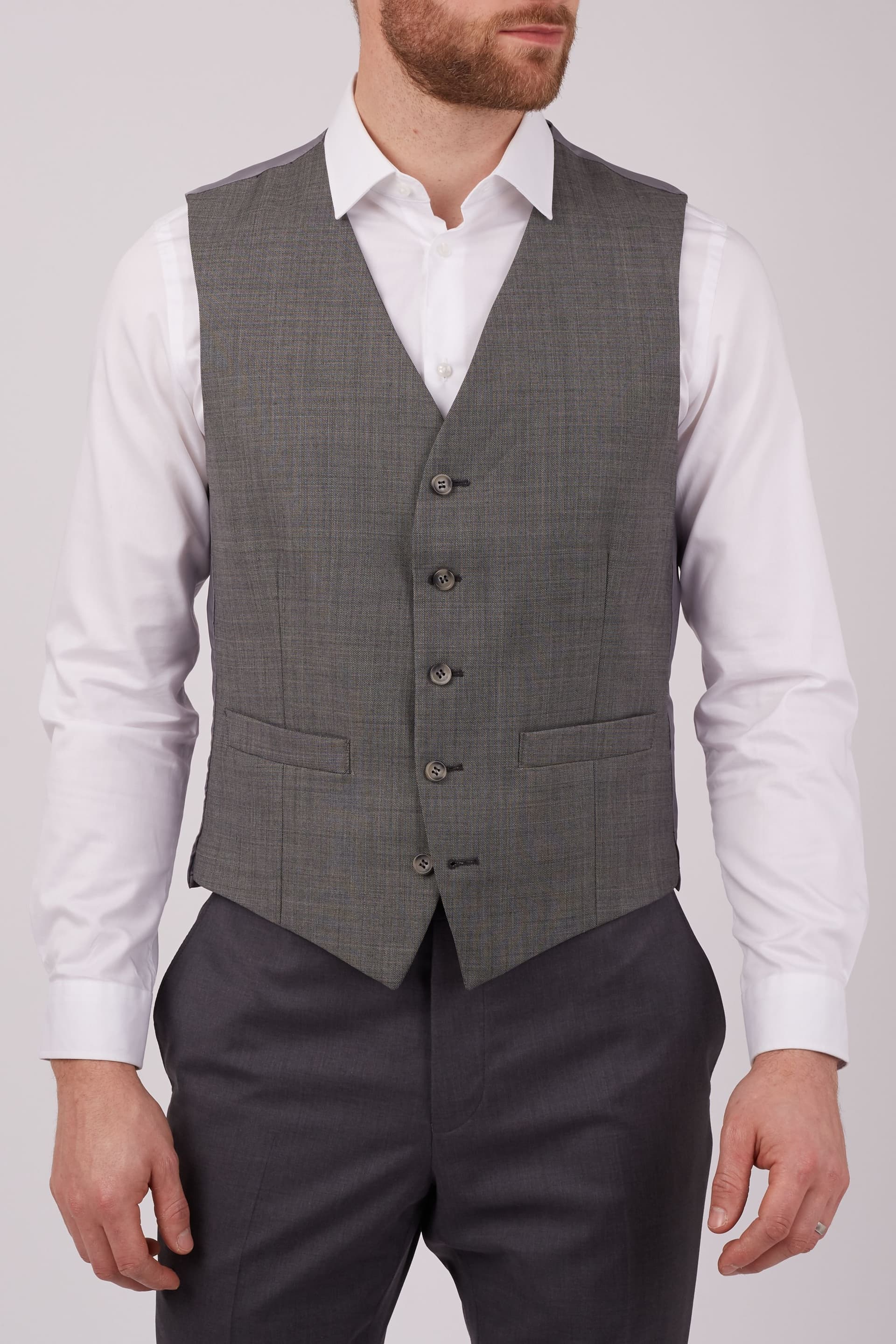 Scott Scott Men's Pick & Pick Vest in Grey