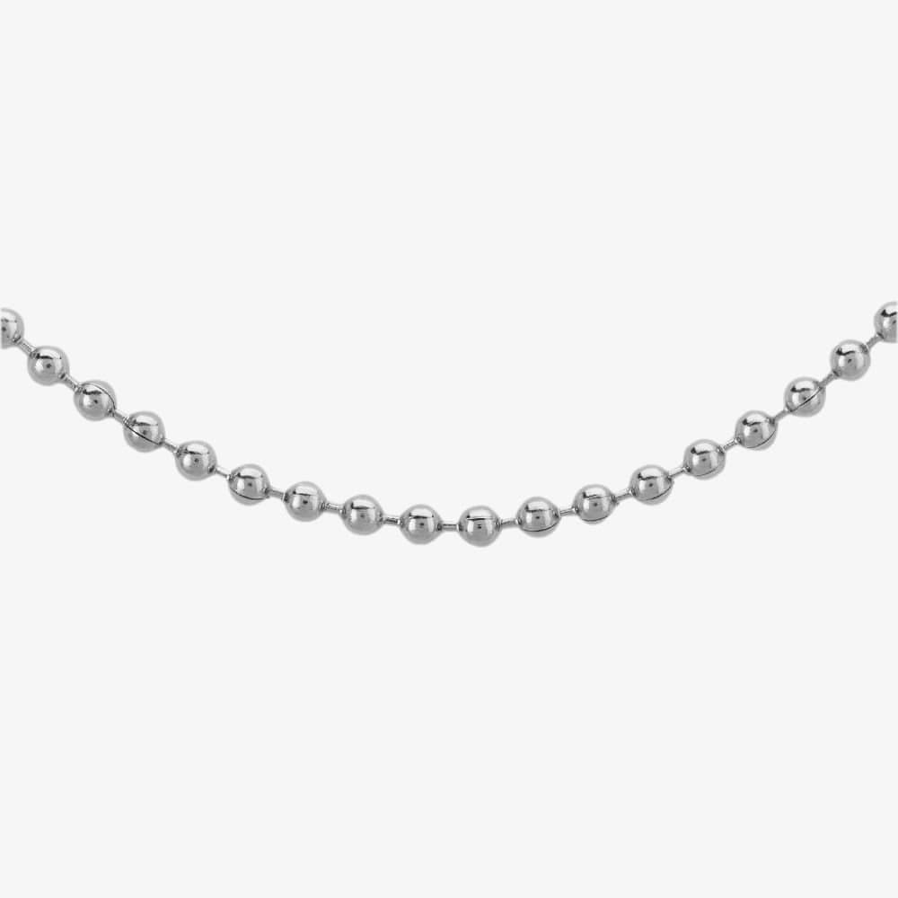 Bourne and Wilde Bourne and Wilde Men's Silver Ball Chain Necklace